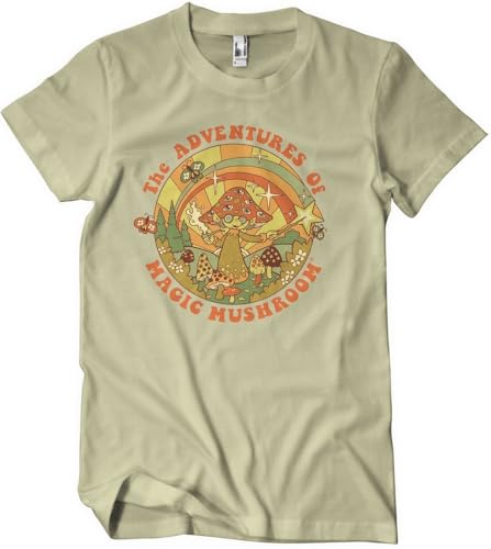 Steven Rhodes The Adventures of Magic Mushroom T-Shirt Khaki-S von Steven Rhodes