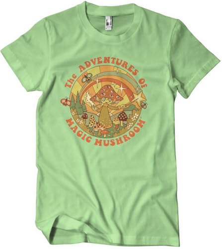 Steven Rhodes The Adventures of Magic Mushroom T-Shirt MintGreen-M von Steven Rhodes