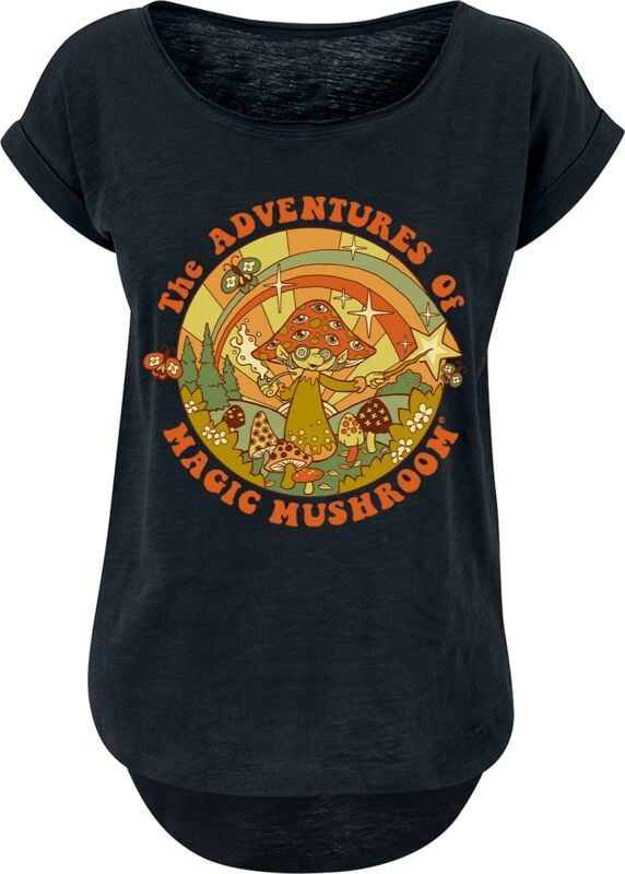 Steven Rhodes The adventures of magic mushroom T-Shirt schwarz in M von Steven Rhodes