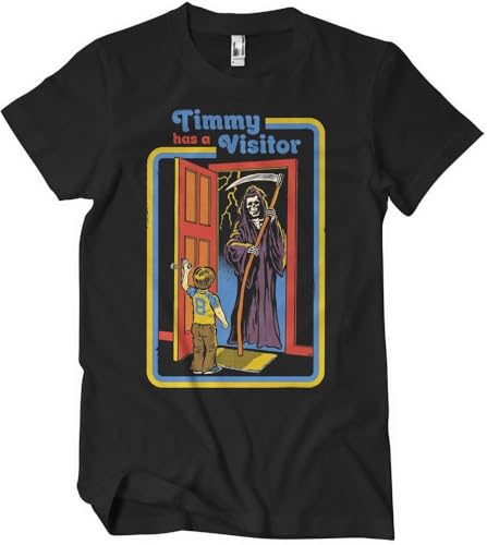 Steven Rhodes Timmy Has A Visitor T-Shirt Black-M von Steven Rhodes