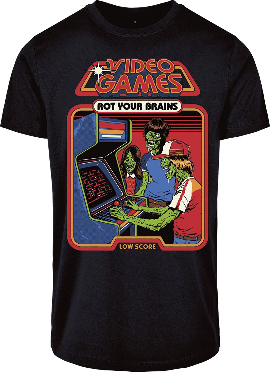 Steven Rhodes Video Games T-Shirt schwarz in 3XL von Steven Rhodes