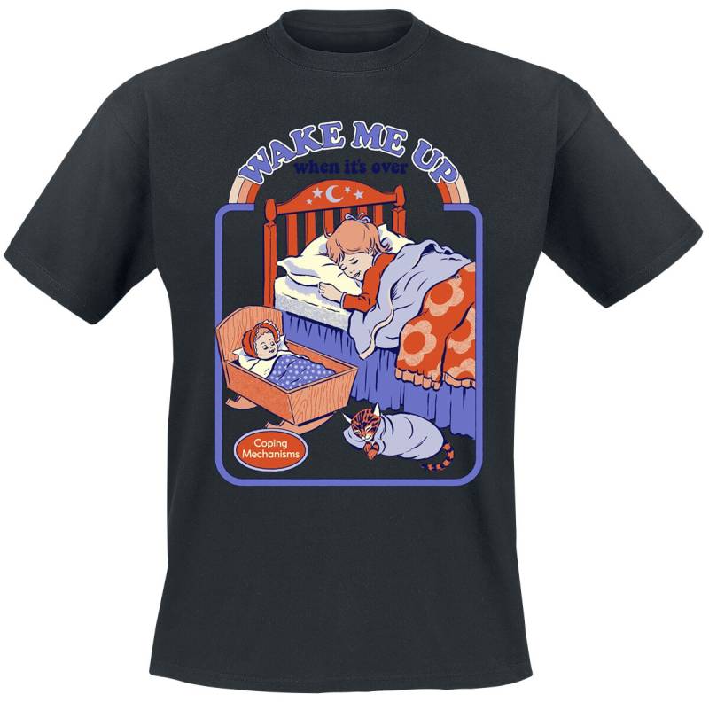 Steven Rhodes Wake Me Up T-Shirt schwarz in 3XL Steven Rhodes Wake Me Up T-Shirt schwarz in 3XL von Steven Rhodes