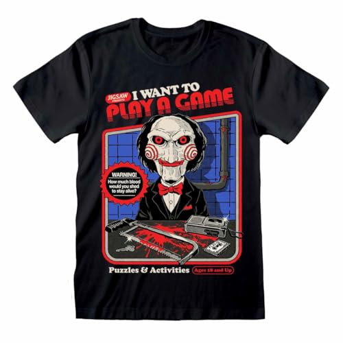 Steven Rhodes x Saw I Want to Play A Game Männer T-Shirt schwarz XXL von Steven Rhodes