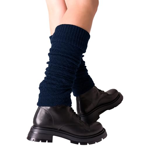 Steven 095 Damen Stulpen Beinwärmer Beinstulpen Legwärmer Strümpfe Overknees (Navy) von Steve Madden