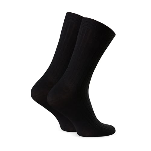 Steven Herren Socken MERINO WOLLE Seamless Diabetiker Socken Outdoor (DE/NL/SE/PL, Numerisch, 41, 43, Regular, Regular, Schwarz) von Steven