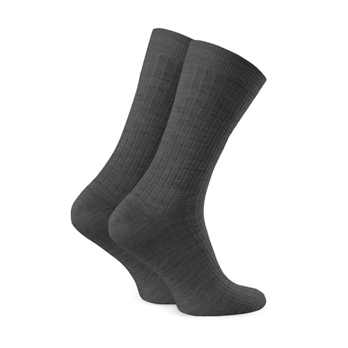 Steven Herren Socken MERINO WOLLE Seamless Diabetiker Socken Outdoor (DE/NL/SE/PL, Numerisch, 44, 46, Regular, Regular, Graphit) von Steven