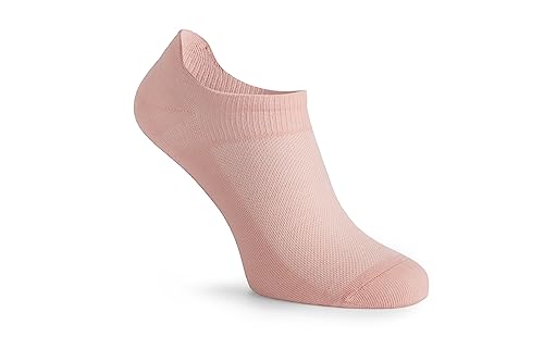 Sneaker Socken Damen - Zungenförmiger Bund gegen Verrutschen und Scheuerstellen bei Freizeit und Aktivität Rosa, Größe 35-37, einzeln verkauft. von STEVEN