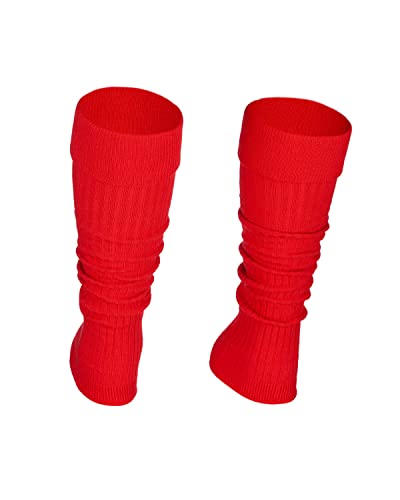 STEVEN Stulpen Mädchen Rot, Wadenwärmer aus Baumwolle für Mädchen, Stulpen Kinder Mädchen, Stulpen für Kinder, beinstulpen Mädchen, Leg Warmers Kinder, Geschenk für Junge Tänzer von STEVEN