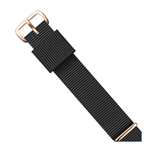 12mm 14mm 16mm 18mm Nato Uhrenarmband Nylonstreifen gewebtes Armband Wasserdichte Uhrenarmbänder Uhrenzubehör, 12mm von Stevenurr