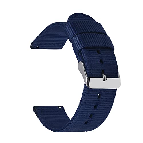 18mm 20mm 22mm 24mm Quick Release Uhrenarmband Nato Canvas Nylon Uhrenarmband Uhrenzubehör, 22mm von Stevenurr