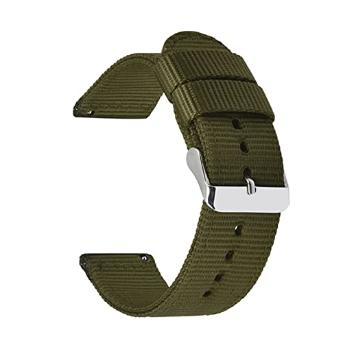 18mm 20mm 22mm 24mm Quick Release Uhrenarmband Nato Canvas Nylon Uhrenarmband Uhrenzubehör, 24mm von Stevenurr