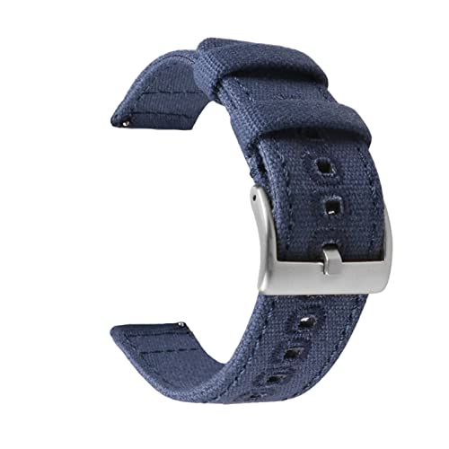 18mm 20mm 22mm Canvas Nylon Uhrenarmband Ersatzband Herrenuhr Armband Uhrenzubehör, 18mm von Stevenurr