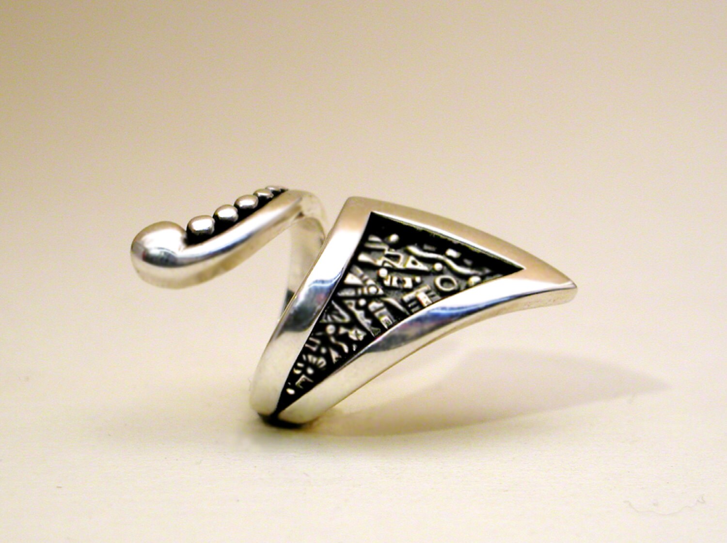 Verstellbarer Sterling Silber Ring Verstellbarer Sterling Silber Ring von StewartArt1