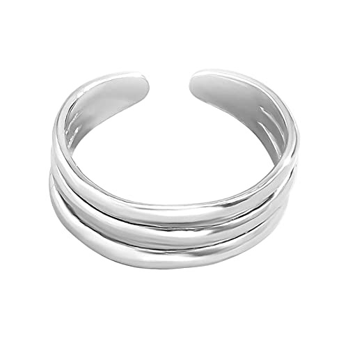 Fuß Ring, Zehenringe Damen Alloy Zehenring 3-Schichten Stil 1 Frauen 1.4CM Valentinstag Geschenk von Stfery