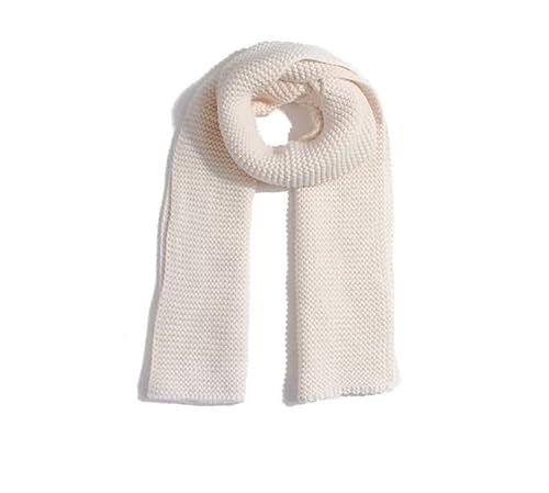 Schal Frauen Beige, Schal Winter Scarf Acryl Fester Dicker Strick Halstuch 200x35CM Weich Warm von Stfery