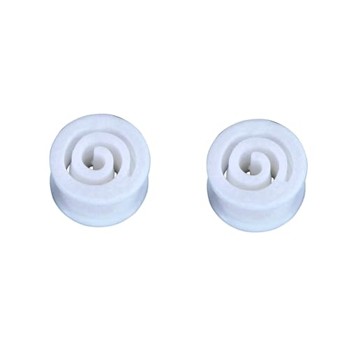 Stfery Plugs 12mm, 2 Stück Tunnel Plug Silikon Weiß Hohl Kreis Ohrringe Plugs Damen von Stfery