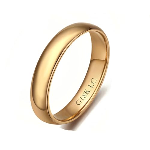 Stfery Ring 18 Karat Au750 Gold Damen, Hochzeitsring, Ringe Echt Gold, Gr.62 (19.7) von Stfery