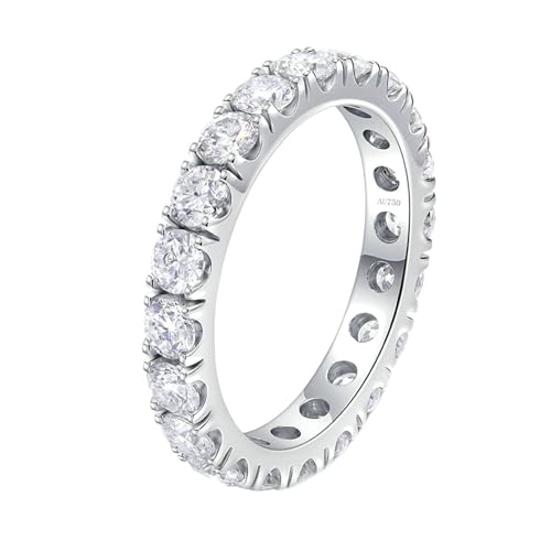 Stfery Ring Weissgold Damen Ring für Damen Rund Erstellt Diamant Ring Damen von Stfery