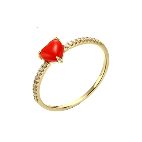 Stfery Trauring Gold 585 Ringe für Frauen Rund Zirkonia Verlobungsringe Damen von Stfery