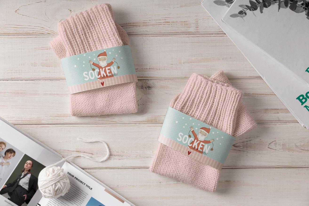 stilvolle Sockenbanderolen | 4Er Set Für Handgemachte Socken & Geschenke stilvolle Sockenbanderolen | 4Er Set Für Handgemachte Socken & Geschenke von StfiArt