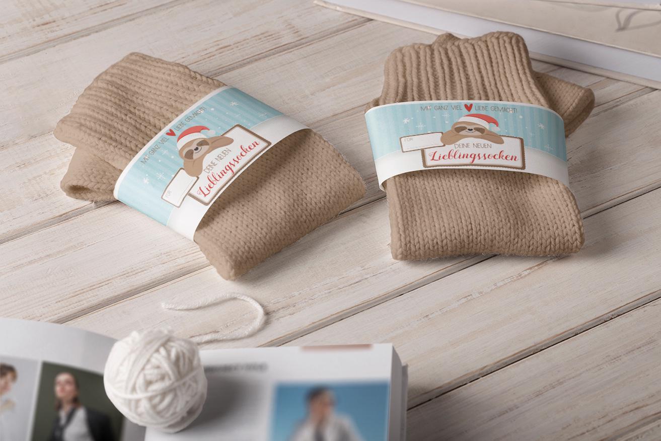 stilvolle Sockenbanderolen | 4Er Set Für Handgemachte Socken & Geschenke stilvolle Sockenbanderolen | 4Er Set Für Handgemachte Socken & Geschenke von StfiArt