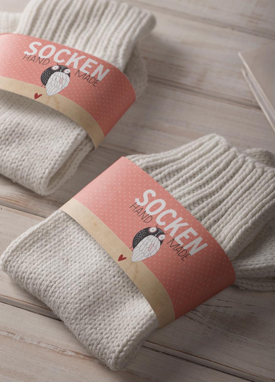 stilvolle Sockenbanderolen | 4Er Set Für Handgemachte Socken & Geschenke stilvolle Sockenbanderolen | 4Er Set Für Handgemachte Socken & Geschenke von StfiArt