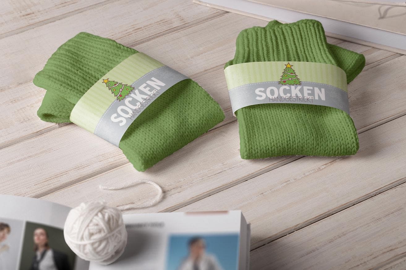 stilvolle Sockenbanderolen | 4Er Set Für Handgemachte Socken & Geschenke stilvolle Sockenbanderolen | 4Er Set Für Handgemachte Socken & Geschenke von StfiArt