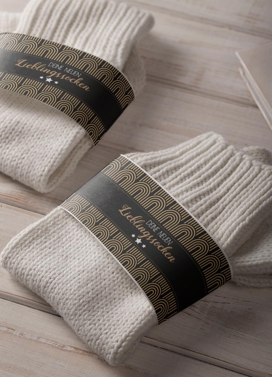 stilvolle Sockenbanderolen | 4Er Set Für Handgemachte Socken & Geschenke stilvolle Sockenbanderolen | 4Er Set Für Handgemachte Socken & Geschenke von StfiArt