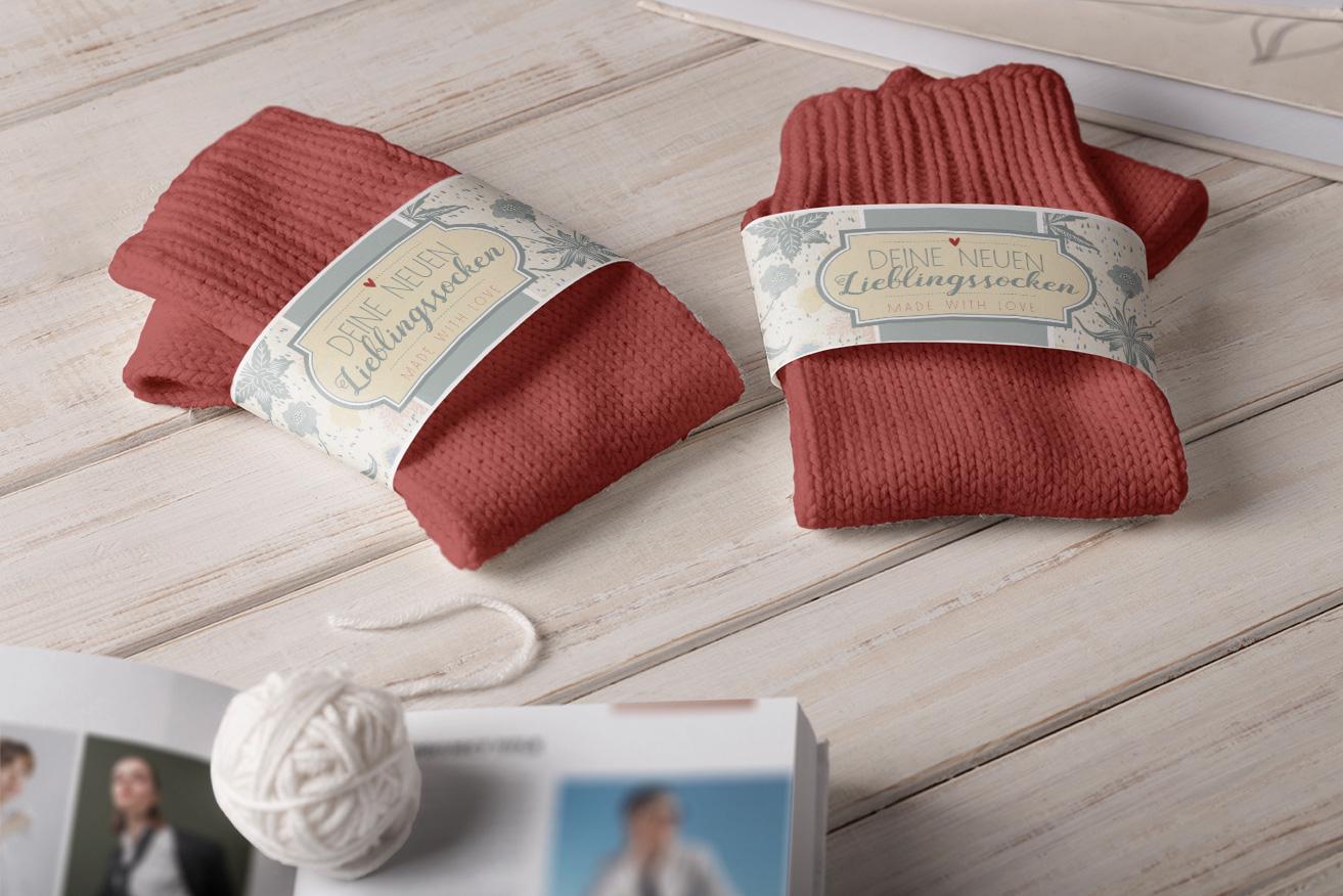 stilvolle Sockenbanderolen | 4Er Set Für Handgemachte Socken & Geschenke stilvolle Sockenbanderolen | 4Er Set Für Handgemachte Socken & Geschenke von StfiArt