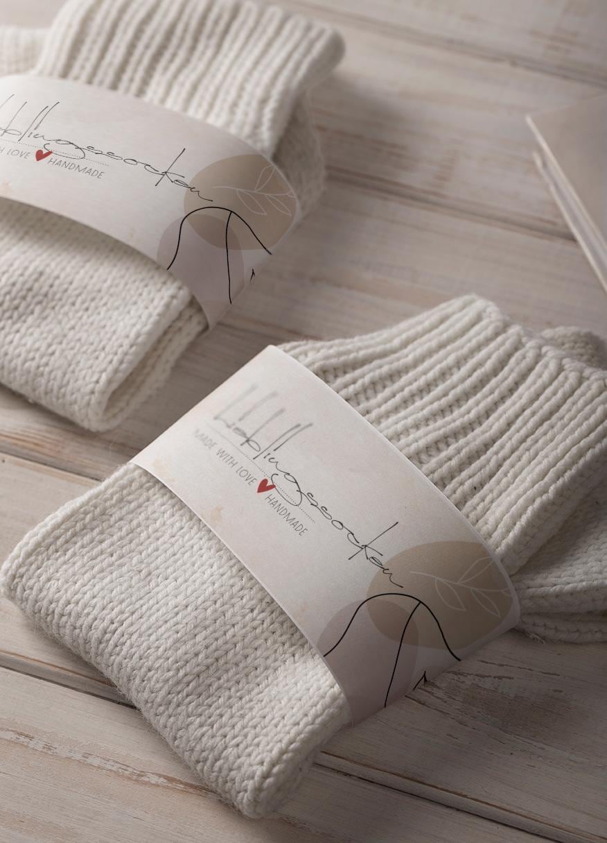 stilvolle Sockenbanderolen | 4Er Set Für Handgemachte Socken & Geschenke stilvolle Sockenbanderolen | 4Er Set Für Handgemachte Socken & Geschenke von StfiArt