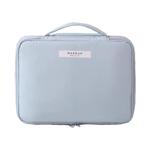 Stgbcst Multifunktionale Kosmetiktasche Damen - Groß Make up Tasche mit Teiler, Wasserdichte Reise Schminktasche Damen als Tragbare Kulturbeutel​ (Blau) von Stgbcst