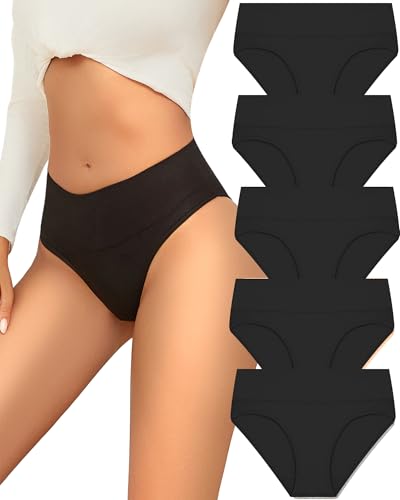 Sth Big Unterhosen Damen Baumwolle Unterwäsche Frauen Soft Baumwoll Unterwäsche Atmungsaktiv Slip Damen Bequem Weich Hipster Underwear Women Mehrpack von Sth Big