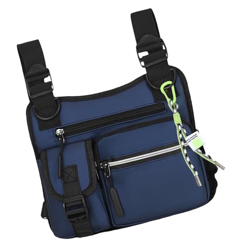 Brusttasche Für Herren | Outdoor Umhängetasche Für Herren - Multifunktionale Leichtgewicht-Weste Mit 3D-Schnitt, Komfortdesign Und Integrierter Tasche Für Fitness, Sport Und Motorradtraining von Stibtmr