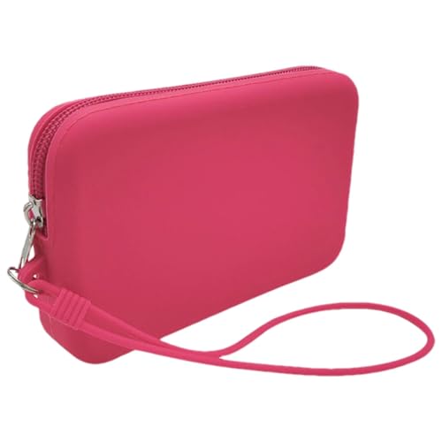 Münzgeldbeutel, Münzbeutel für Damen - Mehrzweck-Geldbörse für Herren mit Reißverschluss,Kleingeldbeutel aus Silikon mit Seil für Reisen zu Hause von Stibtmr