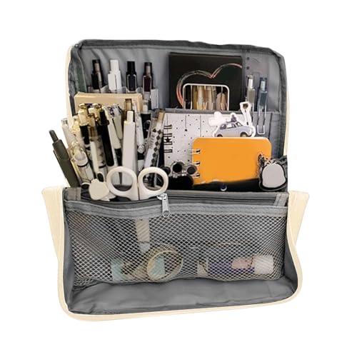 Stibtmr Federmäppchen Mit Fächern,Stiftbox Organizer Mit Mehreren Fächern wasserdichte - Aufbewahrung Für Schule Universität Reise Zuhause Kunst von Stibtmr