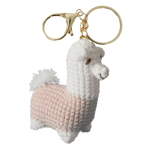 Stibtmr Motivierende Häkel Tiere | Taschenanhänger Tierdesign,Handgefertigte Süße Alpakas Häkelkunst Als Motivationsgeschenk Für Schulranzen Geburtstag Kinder Lehrer Danksagung Weihnachten von Stibtmr