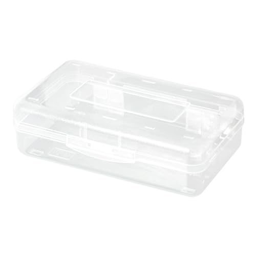 Plastikstifte Hülle Box Bleistiftboxhalter mit Deckel mit großer Kapazität Stiftfall Home Office Utility Storage Box Cubby Bin Organizer Fall Büroversorgungen Aufbewahrungsorganisator Box von Stibzeup
