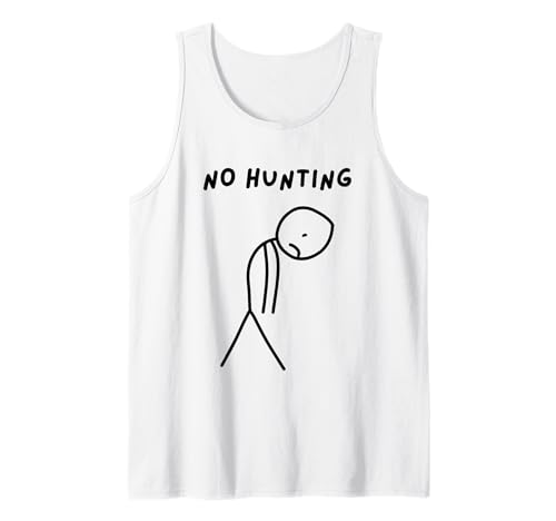 Lustiger trauriger Stick Man No Hunting Tank Top Lustiger trauriger Stick Man No Hunting Tank Top von Stick Master