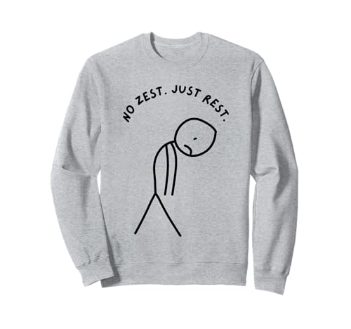 Lustiger trauriger Stick Man ohne Schwung. Einfach ausruhen. Sweatshirt von Stick Master