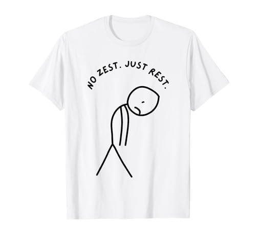 Lustiger trauriger Stick Man ohne Schwung. Einfach ausruhen. T-Shirt von Stick Master