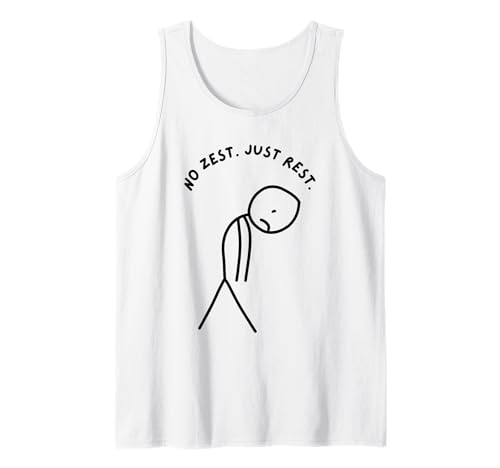 Lustiger trauriger Stick Man ohne Schwung. Einfach ausruhen. Tank Top von Stick Master