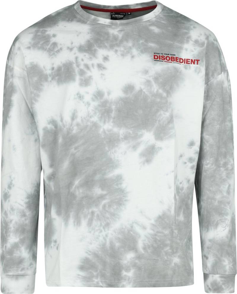 Stick To Your Guns Langarmshirt - EMP Signature Collection - Oversize - S bis XXL - für Männer - Größe L - weiß/grau  - EMP exklusives Merchandise! von Stick To Your Guns