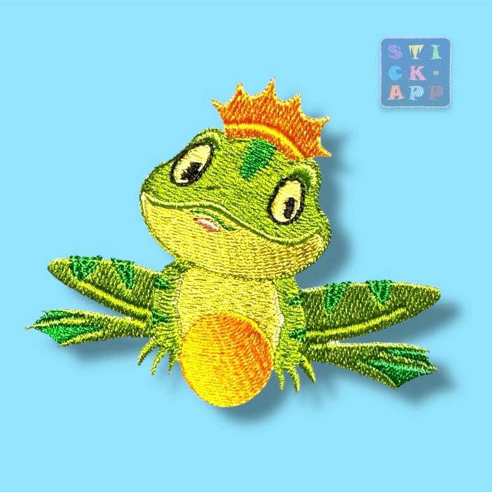 Froschkönig | Stickapplikation Froschkönig | Stickapplikation von StickApp