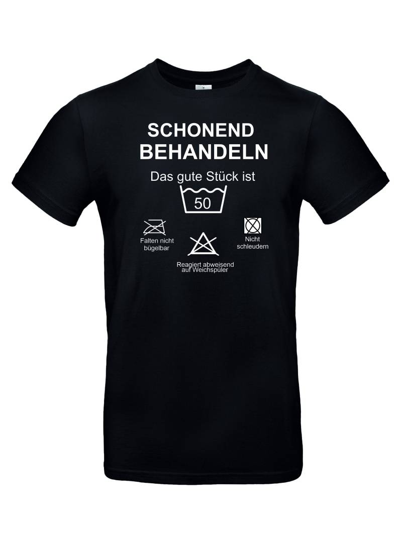 T - Shirt Spruch "Schonend Behandeln", Geschenk Für Freunde , Geburtstag von StickDruckDesign