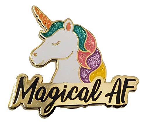 NUOCHENG Magical AF Unicorn Enamel Lapel Pin, Cute & Funny Glittery Rainbow Unicorn NUOCHENG Magical AF Unicorn Enamel Lapel Pin, Cute & Funny Glittery Rainbow Unicorn von Stickeroonie
