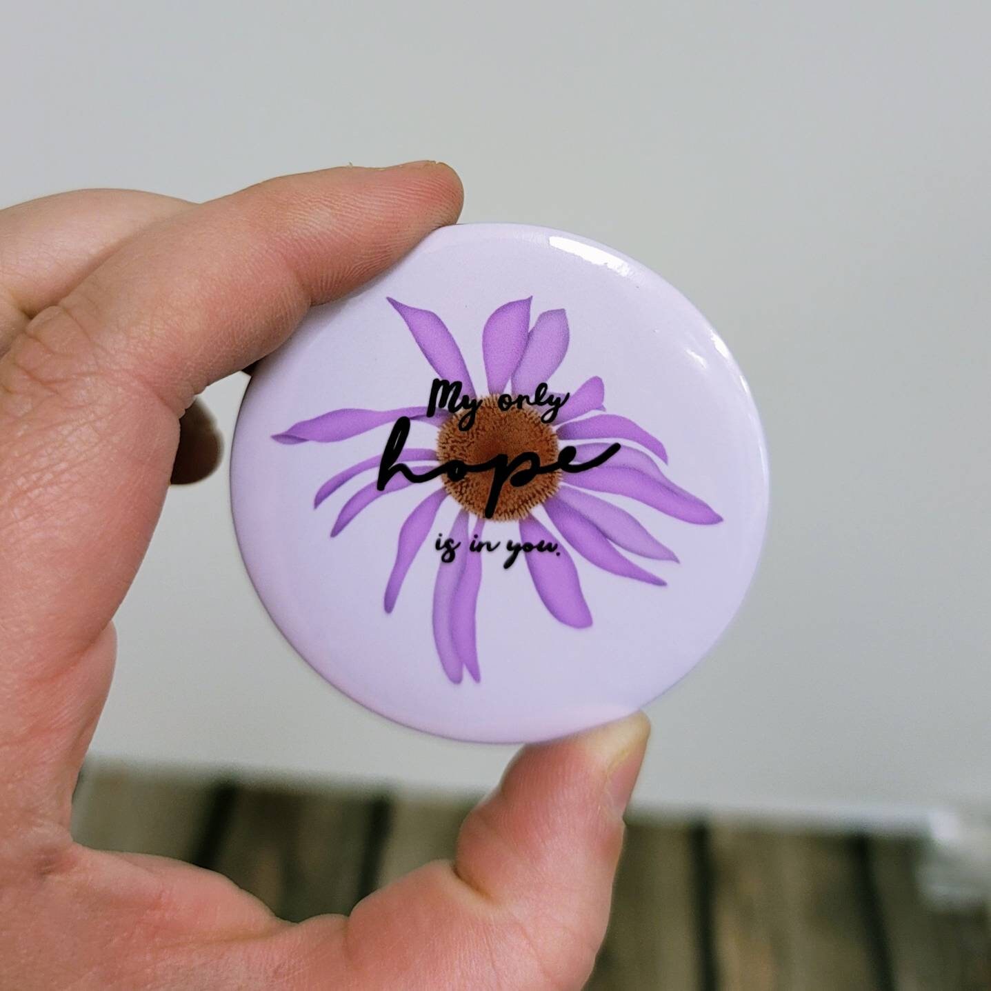 Meine Einzige Hoffnung Ist in Ihnen Gänseblümchen 2, 25 Knopf Pin/Layla Blüten Stickersandmorebylb von StickersandMorebyLB