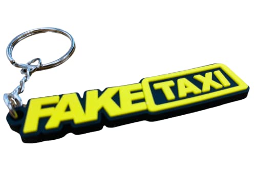 Stickerverticker FAKETAXI Schlüsselanhänger 3D Keychain Gummi Porn Fun Spaß Geschenk Car Band PVC von Stickerverticker