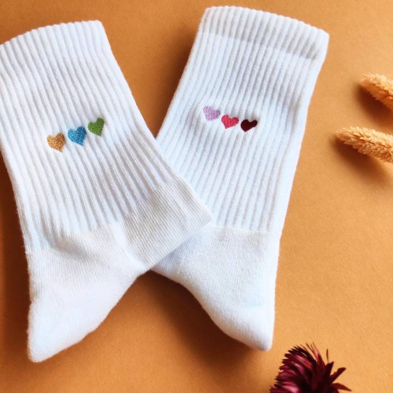 Socken Mit Herzen Socken Mit Herzen von Stickhase