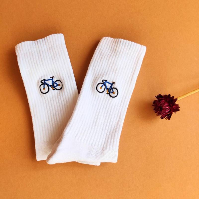 Socken Mit Rennradmotiv Socken Mit Rennradmotiv von Stickhase