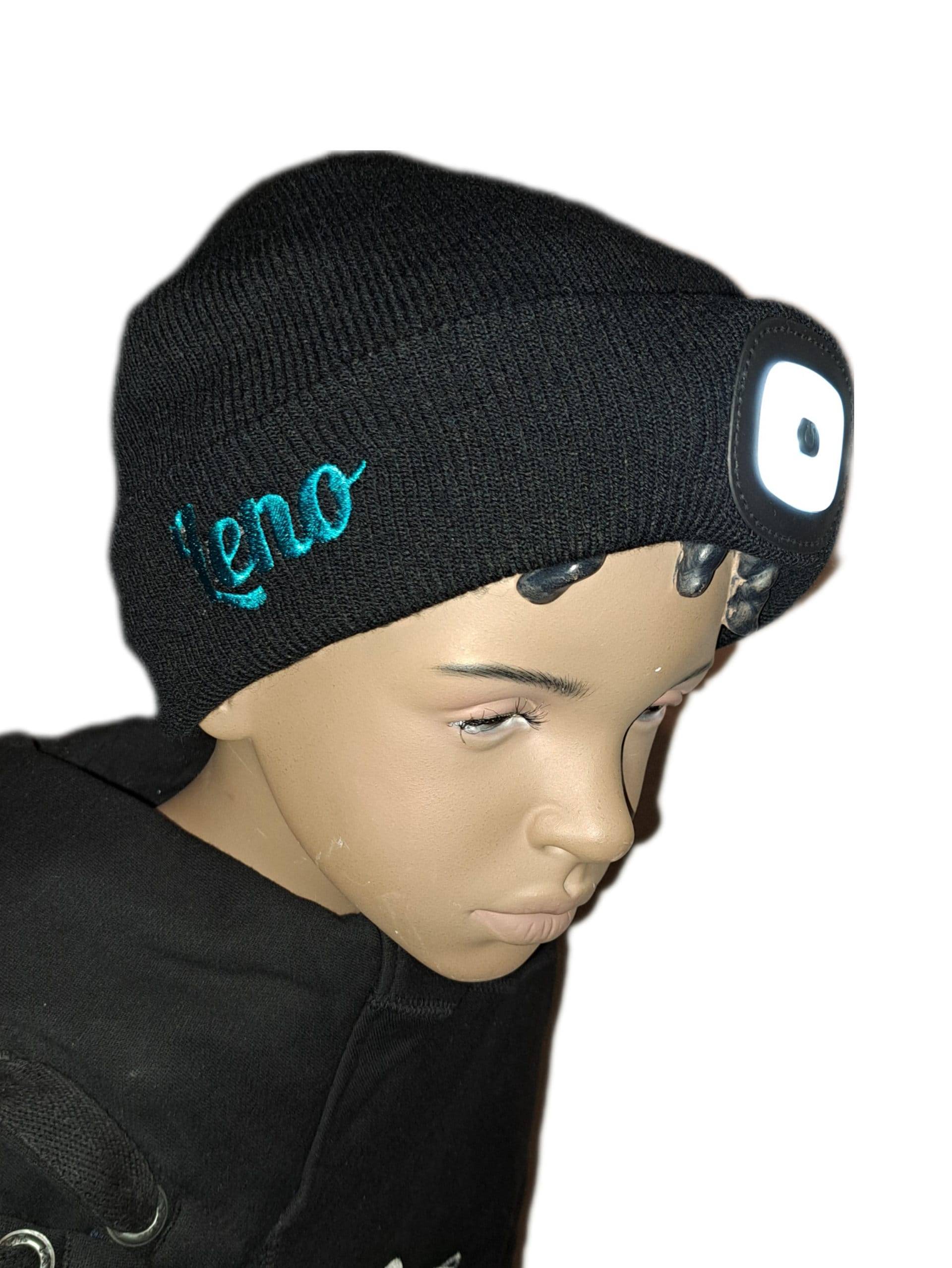 Wintermütze Led Beanie Mit Licht in Schwarz Oder Blau Stirnlampe Personalisiert Namen Motiv Wintermütze Led Beanie Mit Licht in Schwarz Oder Blau Stirnlampe Personalisiert Namen Motiv von SticklieselDE